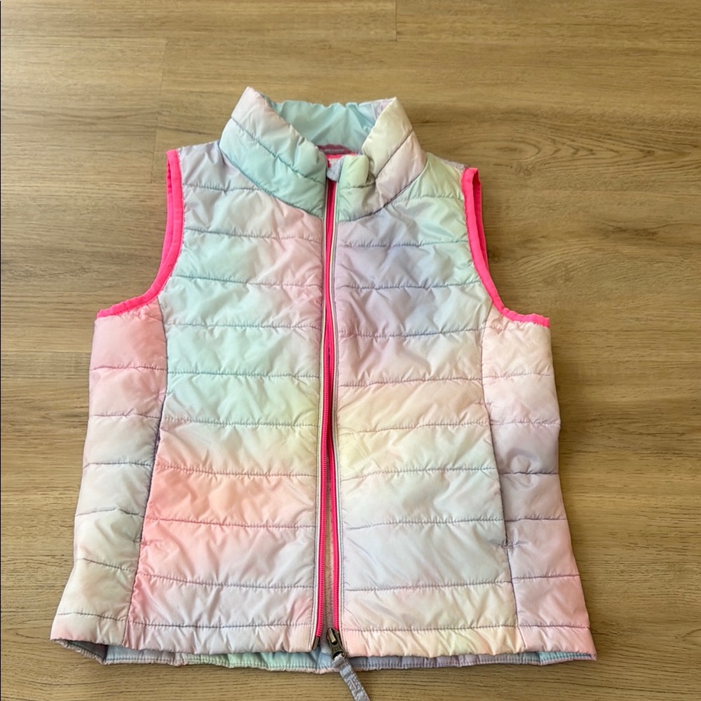 Amazon Essentials Pastel Quilted Vest with Pink Accents